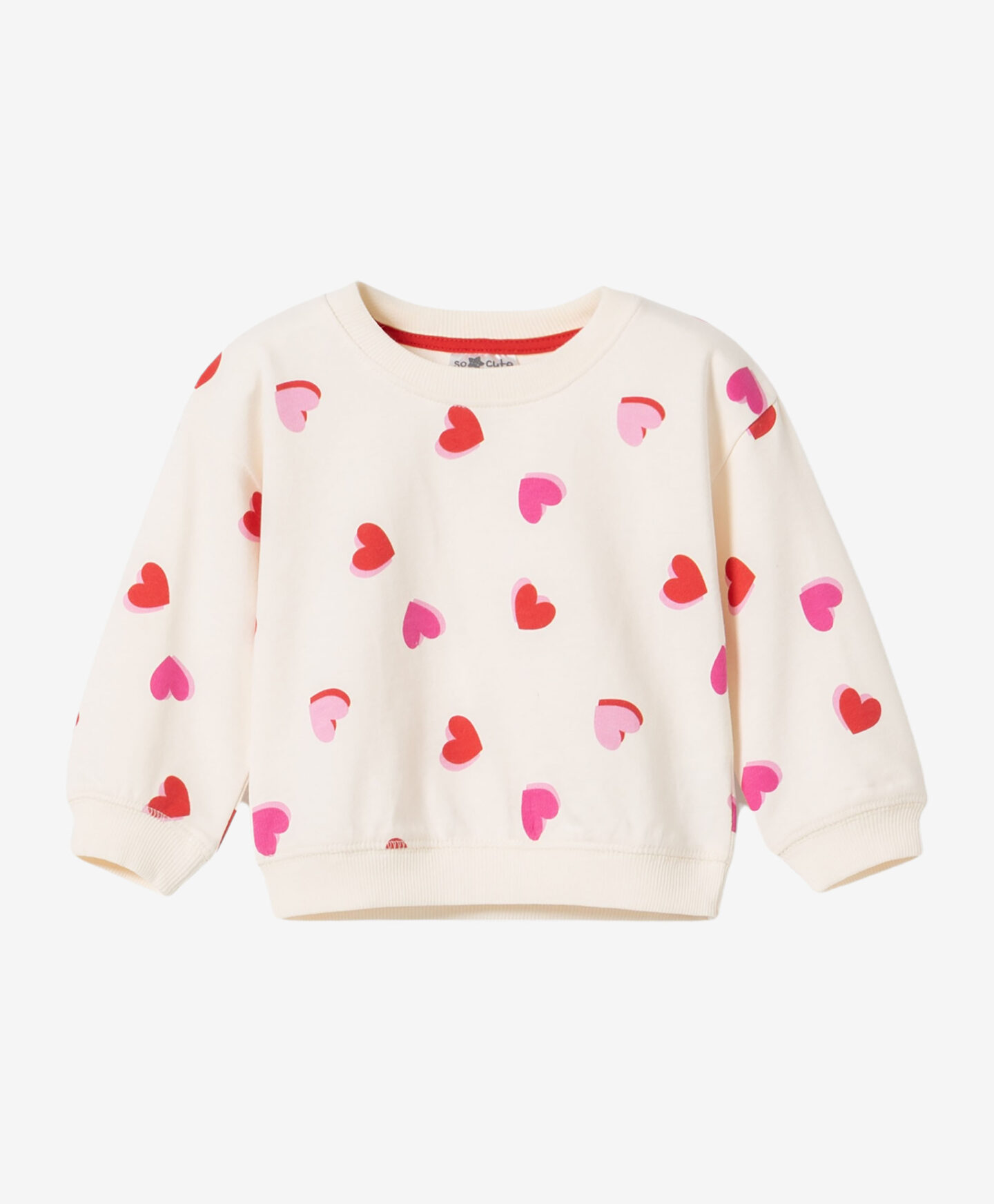 felpa con cuori da neonata