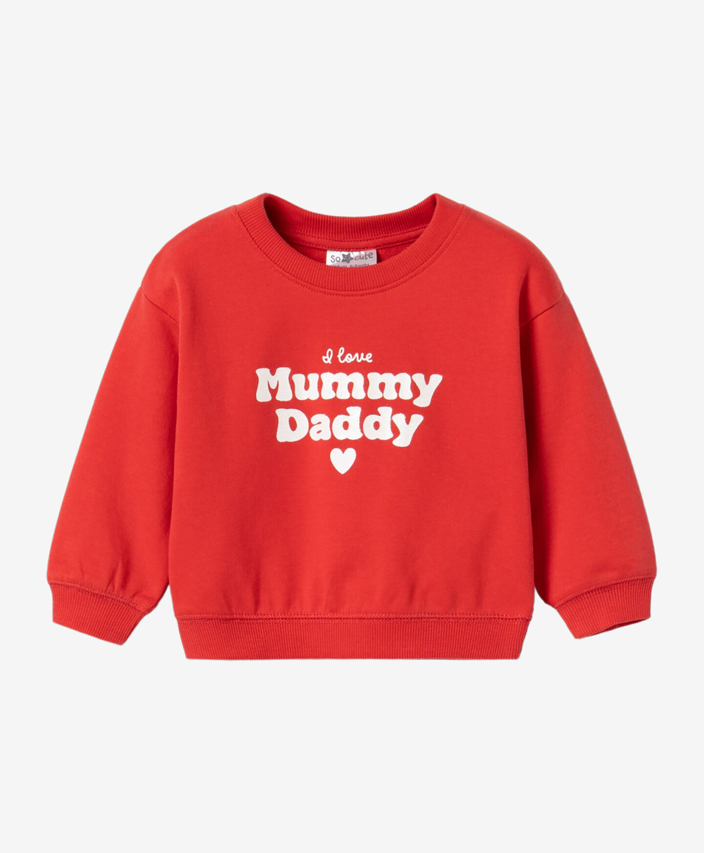 felpa rossa da neonata